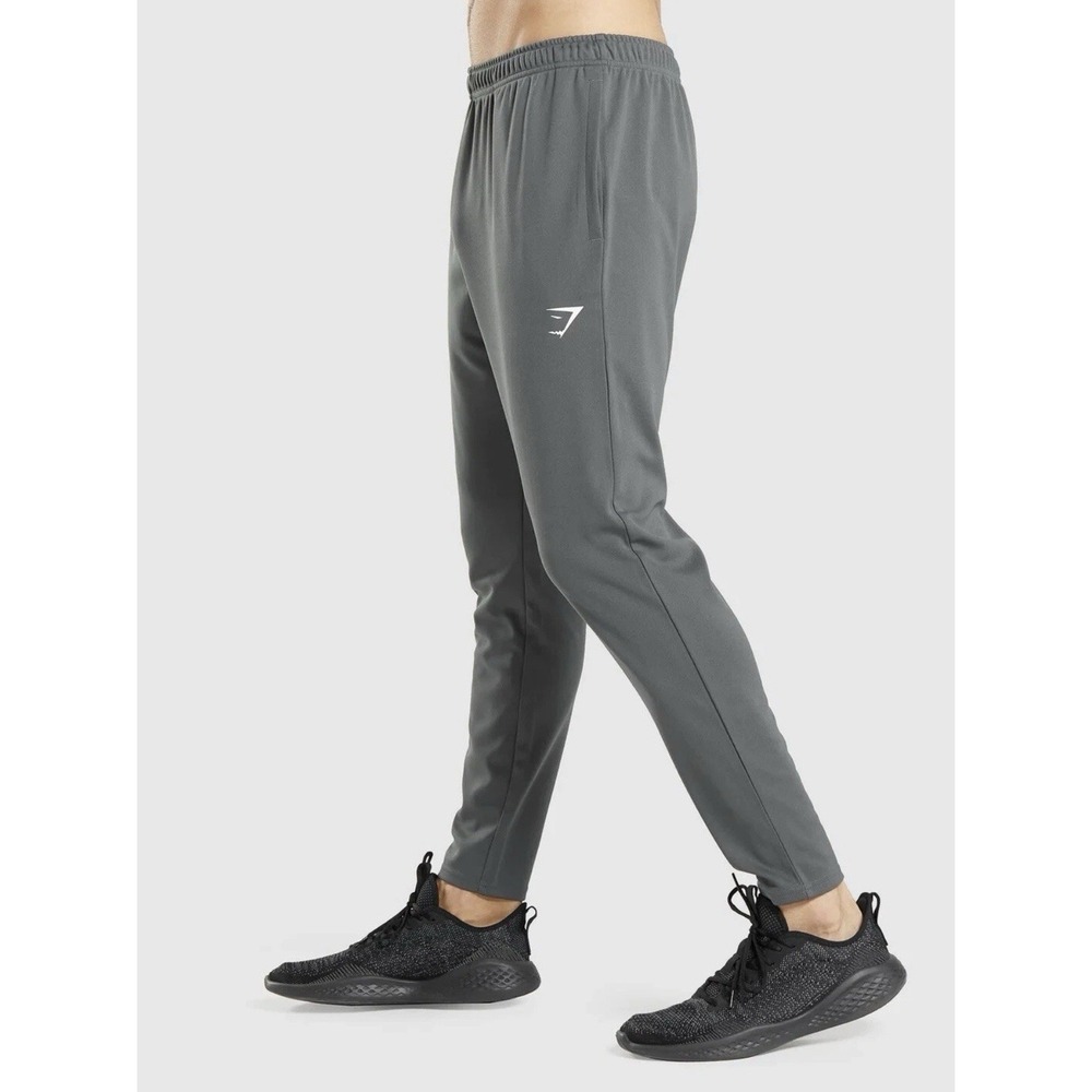 Gymshark Arrival Knit Joggers Men's Large Charcoal Gray Slim Fit Athletic‎ Pants